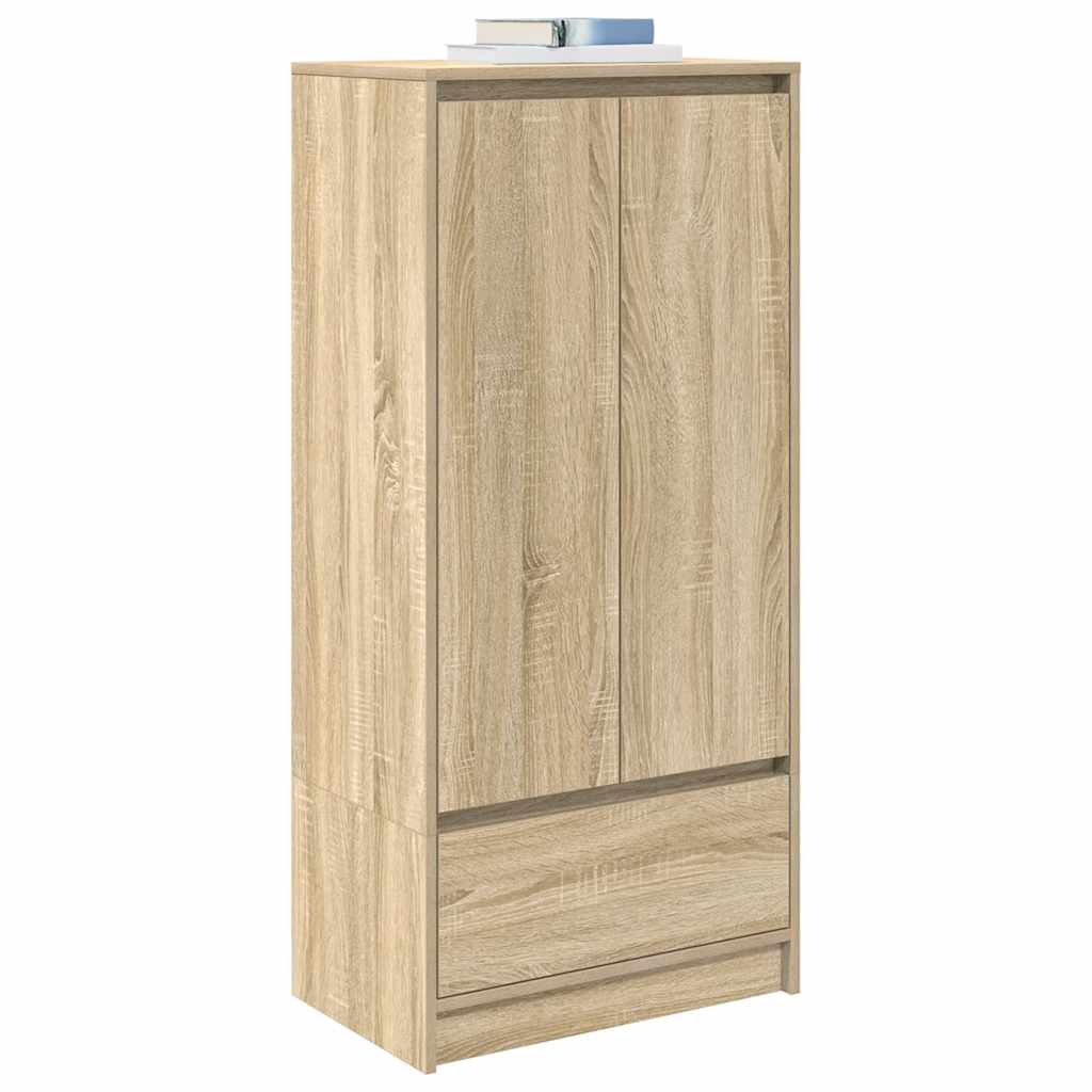 Cabinet with Drawer Sonoma Oak 55.5x34x119.5 cm Engineered Wood